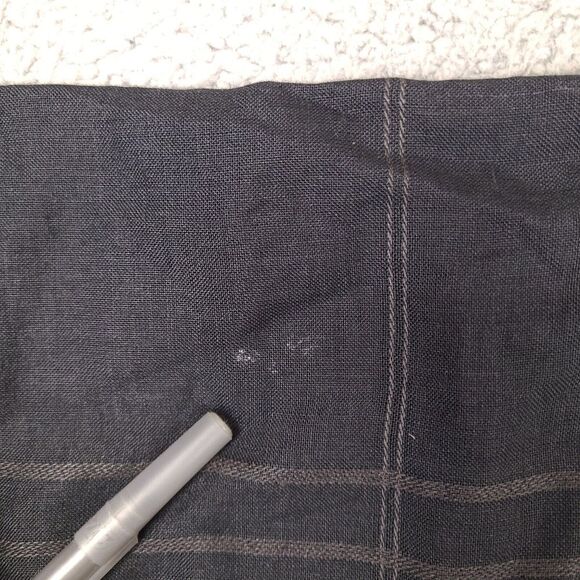 Godbody Collection Shirt Mens XL Black Plaid Linen Oversized Button Up Camp - Picture 6 of 12